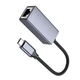 Сітковий адаптер HOCO UA37 Type-C ethernet adapter (1000 Mbps) Metal Gray (6942007647281) - зображення 3