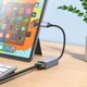 Сітковий адаптер HOCO UA37 Type-C ethernet adapter (1000 Mbps) Metal Gray (6942007647281) - зображення 6