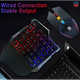 Комплект игровой 2в1 одноручная клавиатура и мышь с подсветкой RGB 198I G506 - изображение 2
