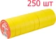 Ізоляційна стрічка MLux Base 19 мм х 20 ярдів 250 шт Жовта (00-00000020) - зображення 1