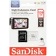 Карта памяти SanDisk 128 GB microSDXC High Endurance UHS-I U3 V30 + SD adapter SDSQQNR-128G-GN6IA - изображение 2
