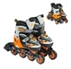 Роликовые коньки раздвижные Best Roller PU светло размер 29-33 стелька 18-20,5 см Black/Orange (61720-S) - изображение 1