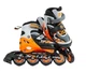 Роликові ковзани розсувні Best Roller PU світло розмір 34-37 устілка 21-23,5 см Black/Orange (75677-М) - зображення 6