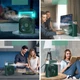 Портативный мини-кондиционер с подсветкой Mini AIR Conditioner с увлажнителем воздуха Зеленый - изображение 5