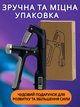 Кистевой эспандер для пальцев рук кисти предплечья пружинный от 10 до 100 кг прямой черный Art Planet со счетчиком пружинные эспандеры кистевые 100кг + резиновый тренажер для руки запястья пальцев в подарок - Refurbished - изображение 5