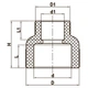 Муфта редукционная ВВ 40x25 PPR KOER K0035.PRO (KP0043) - изображение 2