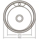 Мойка для кухни ZERIX Z490-08-180D (Decor) (ZX1585) - изображение 2