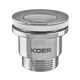 Донный клапан для умывальника Koer PW-02-01 1 1/4'' (кнопка) (Цвет хром) (KR3399) - изображение 1