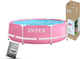 Каркасний басейн Intex Metal Frame 244x76 см розовый (IND-28290) - изображение 2