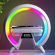 Бездротовий RGB світильник з функцією Bluetooth колонки G Smart Light Sound Machine, акумуляторна лампа з бездротовою зарядкою, годинником і будильником Біла SXM-163-White - зображення 6