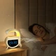 Беспроводной светильник Bluetooth колонка G Smart Light Sound Machine, аккумуляторный RGB ночник с беспроводной зарядкой, часами и будильником Белый SLM-61-White - изображение 8