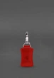 Кожаный брелок Premium красный (A-028457) - изображение 1