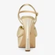 Женские босоножки кожаные Michael Kors 986596494 40 Золотистые (1159833724) - изображение 6