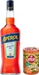 Аперитив Aperol Aperetivo 1 л 11% + Оливки зеленые фаршированные лососем ITLV 314 мл (8002230000012+1410179002828P) - изображение 1