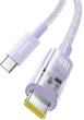 Кабель Type-C на Type-C Baseus Gem Fast Charging Data Cable (1m, 100W, 5A, 480 Mbps). Purple - зображення 2