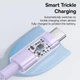 Кабель Type-C на Type-C Baseus Gem Fast Charging Data Cable (1m, 100W, 5A, 480 Mbps). Purple - зображення 7