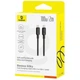 Кабель Type-C на Type-C Baseus Silky Series Fast Charging Data Cable (2m, 100W, 5A, 480 Mbps). Black - зображення 10