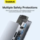 USB-хаб із входом USB-A Baseus UltraJoy Series Lite 4-в-1 (USB-A до USB 3.0*4, 0.15 м). Gray - зображення 9