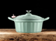 Garnek do gotowania gęsi Buydeem żeliwny emaliowany Cozy Greenish 3.9 l (6950386610093) - obraz 2