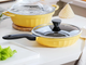 Patelnia Buydeem aluminiowa z nieprzywierającą powłoką Mellow Yellow 25 cm (6950386615456) - obraz 5