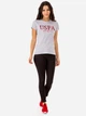 Футболка хлопковая женская U.S. Polo Assn 215847-1D00A(LIGHT GRAY HEATHER) XS Серая (786660493092) - изображение 5