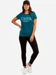 Футболка хлопковая женская U.S. Polo Assn 215847-1D00A(HUDSON TEAL) XS Зеленая (786660492736) - изображение 3