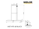 Витяжка Т-подібна WEILOR MIST WTX 68 BLACK - изображение 7