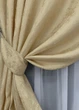 Комплект готових штор VR-Textil Жакард Мармур Al1 № 439ш Золотистий 100х270 см 2 шт (31-030) - зображення 5