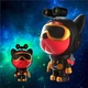 Детский ночник-проектор ночного неба EP "Nebula Dog" лазерный светильник-ночник в форме собаки астронавта с пультом ДУ и таймером - изображение 4