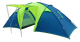 Туристичний шестимісний намет для походів GreenCamp 1002 синьо-салатовий - зображення 1