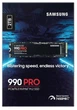 Накопичувач SSD 2ТB Samsung 990 PRO M.2 2280 PCIe 4.0 x4 NVMe V-NAND TLC (MZ-V9P2T0BW) - зображення 5