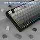 Ігрова безпровідна клавіатура Attack Shark m87 pro GRADIENT Механічна ( 2.4G/Bluetooth/USB type-c) RGB Підсвічування - зображення 4
