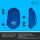 Мышь беспроводная Logitech M330 Silent Plus Blue (910-004910) - изображение 9