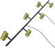 Підвісний світильник Light Prestige Snow 6xGU10 Black/Gold (LP-731/6L GD) - зображення 2