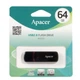 Флеш-накопитель Apacer USB 2.0 AH333 64Gb Black - изображение 2