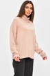 Кофта женская однотонная бежевого цвета Fashion размер 48-50 (203204) - изображение 2