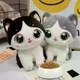 Мягкая плюшевая игрушка котик 35 см с большими глазами черно-белый (9102) - изображение 4