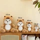 Маленькая плюшевая игрушка мишка в костюме кигуруми капибары 28 см коричневый (9104) - изображение 4