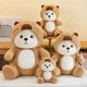 Маленькая плюшевая игрушка мишка в костюме кигуруми капибары 28 см коричневый (9104) - изображение 7