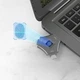 Флешка BauTech з відбитком пальця NK-830 3 в 1 USB 2.0 Type-C Lightning Сірий (1015-658-00) - зображення 10