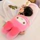 Детская игрушка-подушка мелоди обнимашка сплюшка my melody 100 см батон для сна розовый (9112) - изображение 3