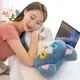 Мягкая плюшевая игрушка обнимашка кот акула 85 см с большими глазами синий (9110) - изображение 4