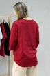Кофта-лонгслив женская UMON XL с рукавом 3/4 красная (М181) - изображение 2