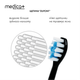 Ультразвукова зубна щітка Medica+ PROBRUSH 9.0 black + насадки (10 шт) - изображение 12