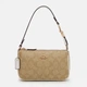 Сумка багет женская из натуральной кожи маленькая Coach Nolita 19 In Signature Canvas Light Khaki Chalk BG-COA-93 Бежевая (195031390944) - изображение 1