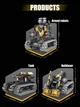 Конструктор на радіокеруванні 5 в 1 Робот Військова техніка Robots Pro Золотисто-чорний - зображення 9