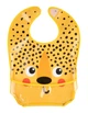 Слюнявчик пластмассовый Canpol Babies с кармашком BabiesBoo гепард 37х26 см (9/232_ora2) - изображение 3