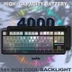 Клавиатура Беспроводная ATTACK SHARK X87 GRADIENT Механическая (2.4G/Bluetooth/USB type-c) RGB Подсветка , 87% - изображение 6