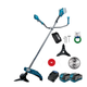 Мощная аккумуляторная коса PROFI-TEC PGT4540 POWERLine с АКБ 2шт-20V 4.0 Ah+ЗУ (007039) - изображение 1