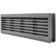 Вентиляционная решетка дверная пластиковая серая AirRoxy 115x430 grey 02-126 - изображение 1